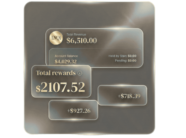 Earnings Dashboard - Total Revenue $6,510.00